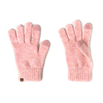 Knit Ultra Soft Gloves | Pink