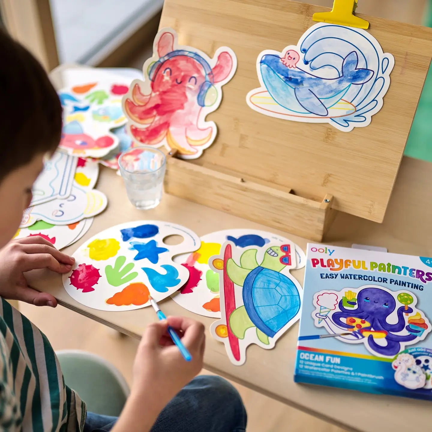Playful Painters: Easy Watercolor Painting Kit - Ocean Fun