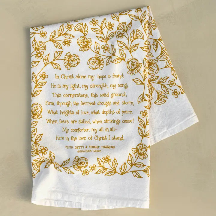 Tea Towel | In Christ Alone Hymn