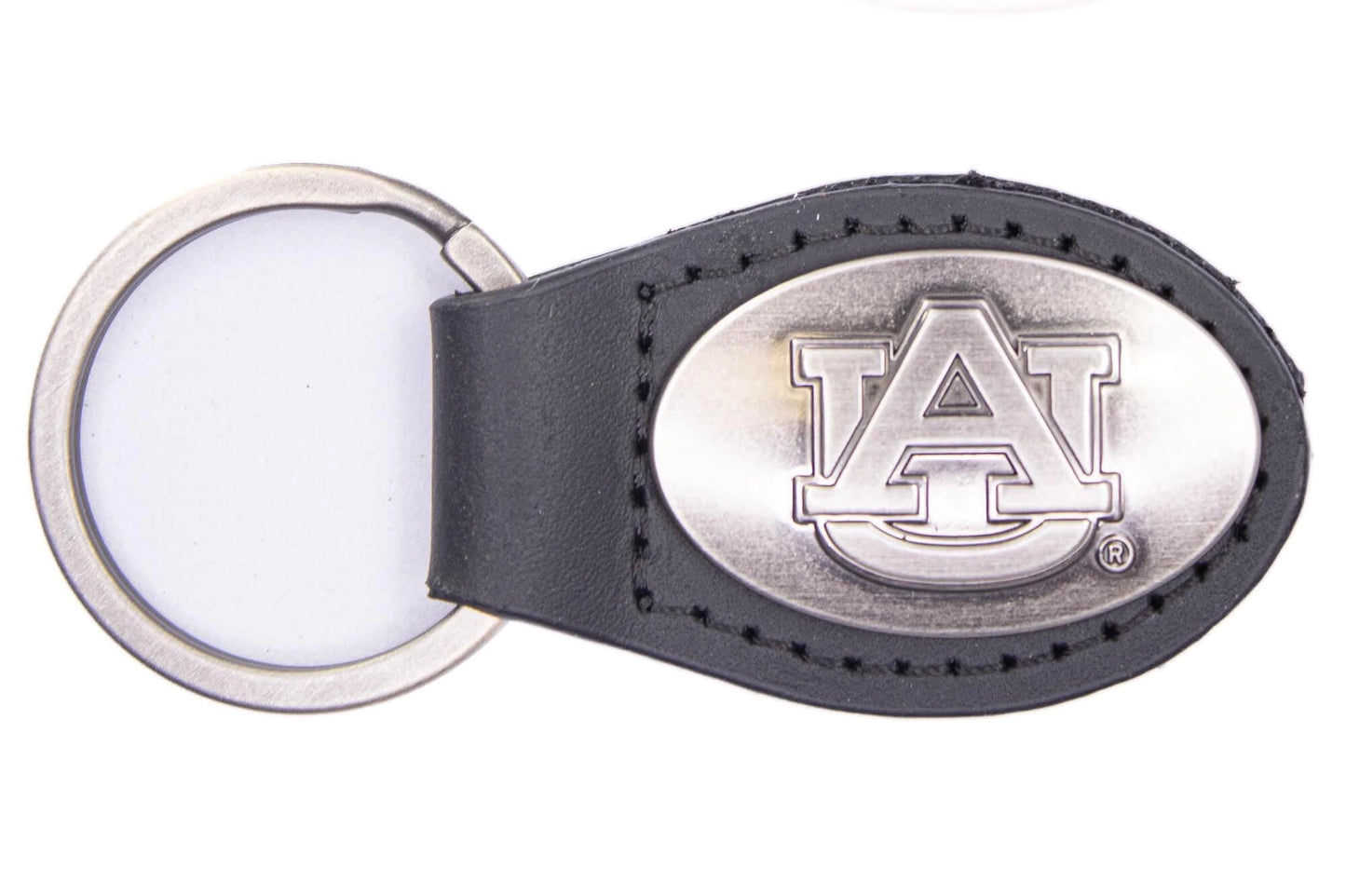 Black Leather Keychain | Auburn