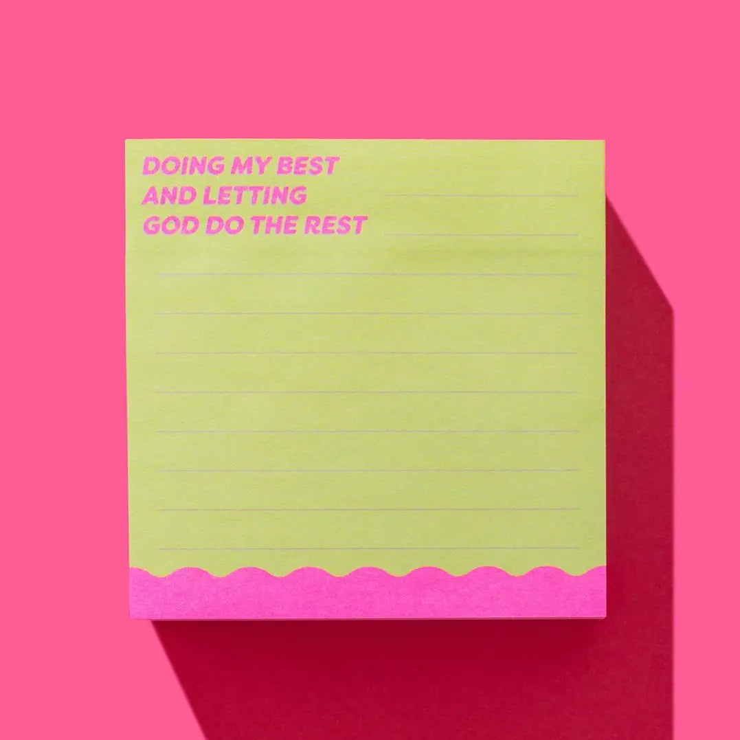 Sticky Note Pad | Doing My Best
