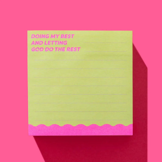 Sticky Note Pad | Doing My Best