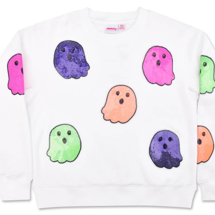 Kids Boo Crew White Sweatshirt
