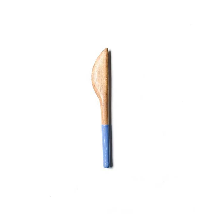 Blue Fundamental Wood Appetizer Spreader