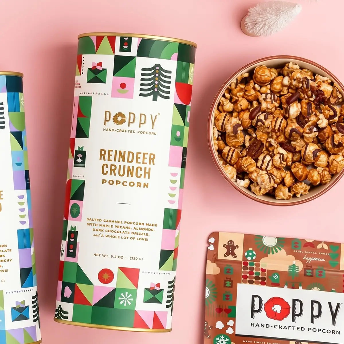 Reindeer Crunch Cylinder Holiday Popcorn