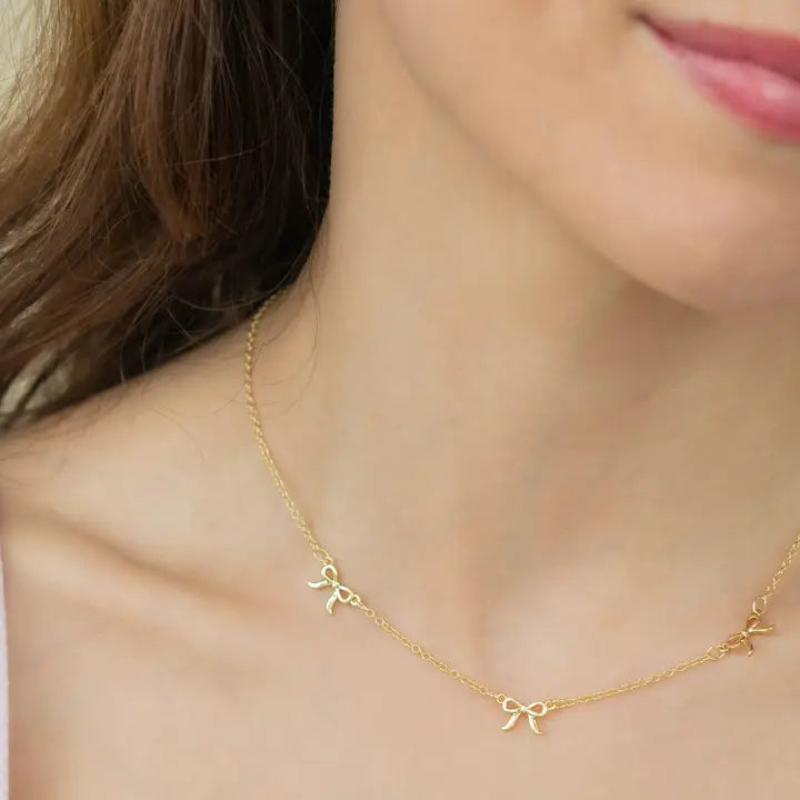 Necklace | Beautiful Bows | Gold