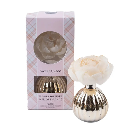Sweet Grace | Flower Diffuser Metallic Vessel