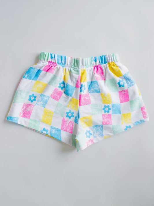 All Over Checker French Terry Short | Youth