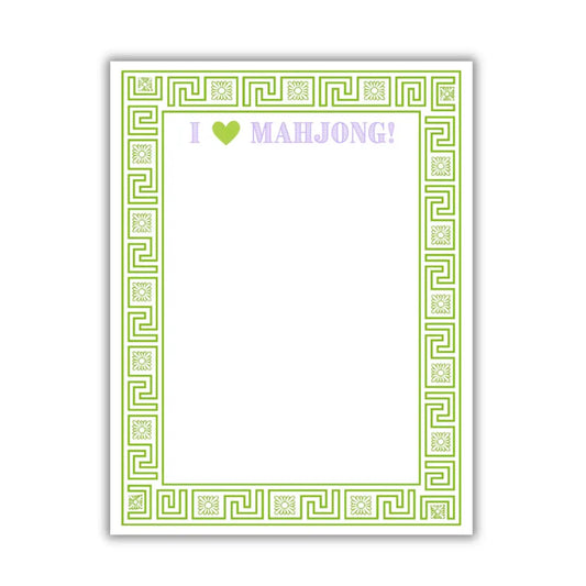 I Love Mahjong Notepad