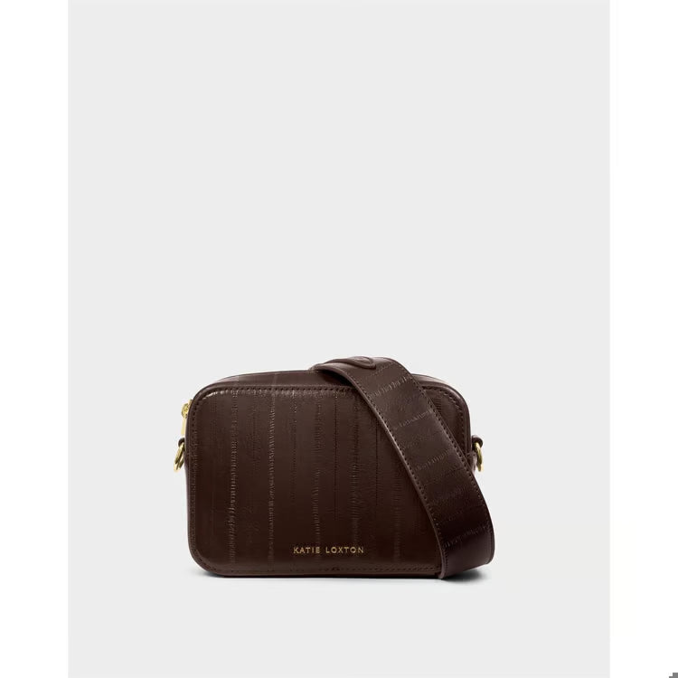 Avery Small Crossbody Bag | Chocolate Eel
