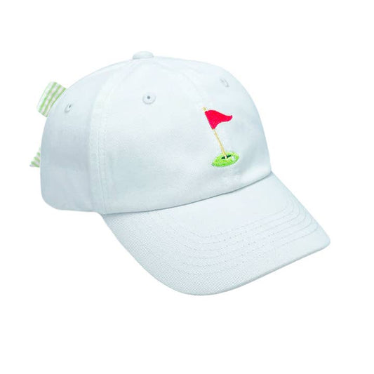 Baseball Hat | Golf Flag w/Bow | Youth (2-8)