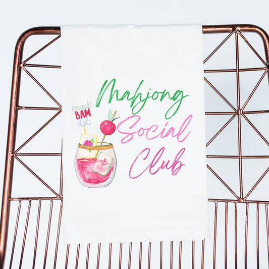 Mahjong Social Club Tea Towel