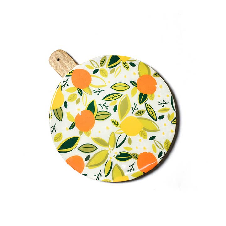 Medium Mango Wood Round Board | Blue Citrus