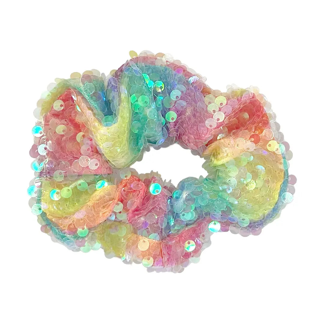 Unicorn Rainbow Sequin Scrunchie