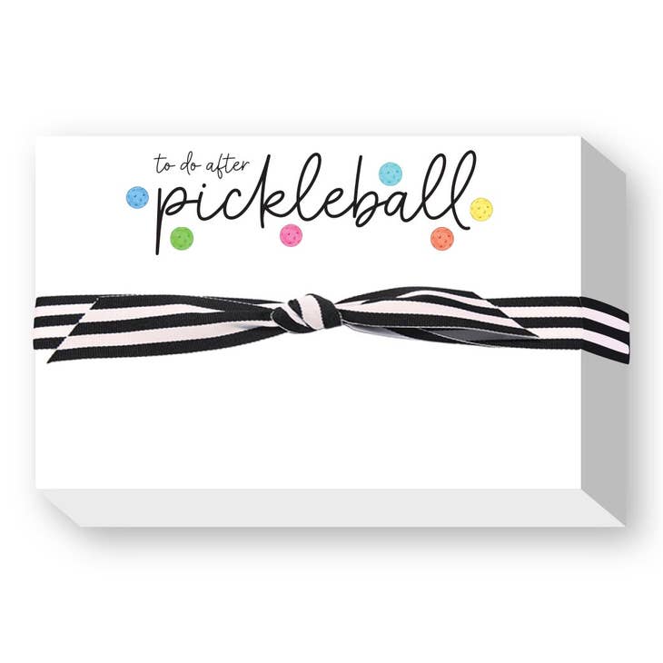 To Do After Pickleball Big and Bold Notepad