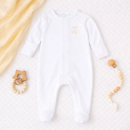 Embroidered Footie | Downy Ducklings