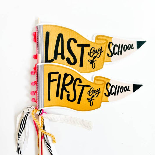 Flag | Pencil First & Last Day of School