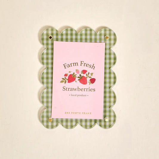 Mini Acrylic Picture Frame Magnet | Farm Fresh Strawberries