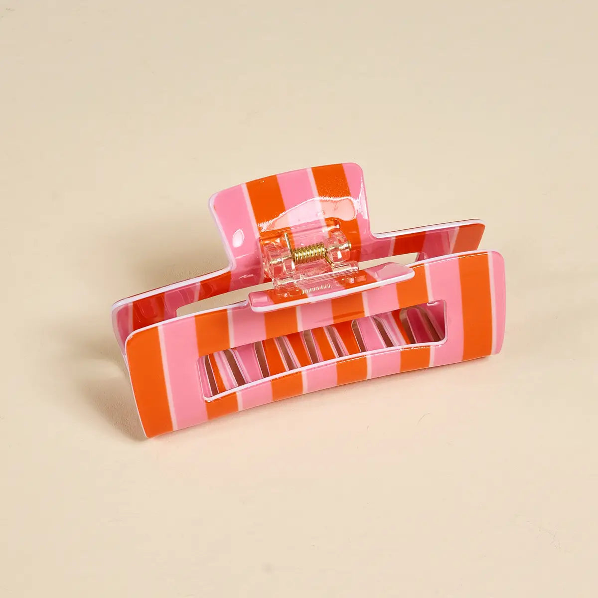 Claw Clip | Sicily Stripes Pink