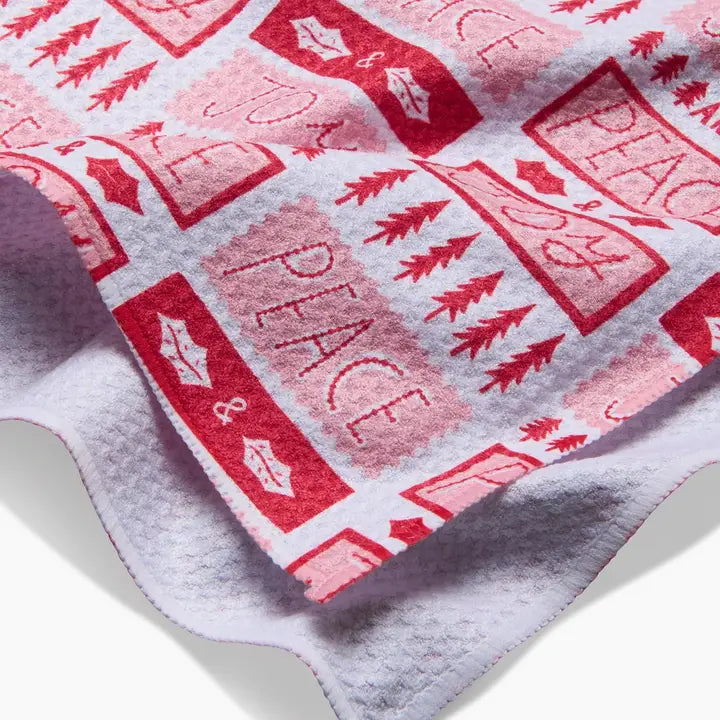 Tea Towel | Peace Joy Stamps