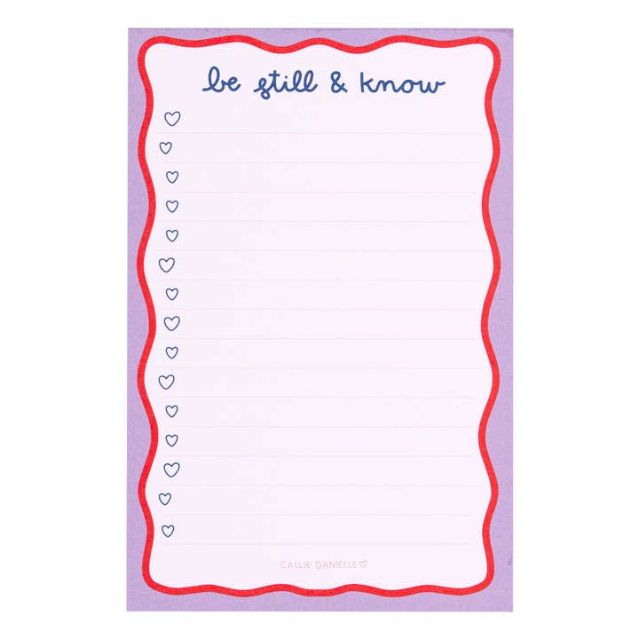 Notepad | Be Still & Know