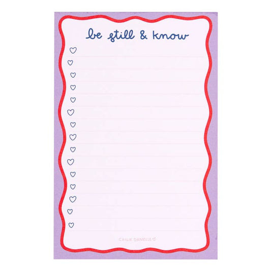 Notepad | Be Still & Know