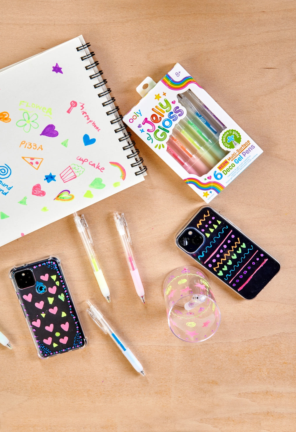 Jelly Gloss: Neon Multi-Surface Deco. Gel Pens