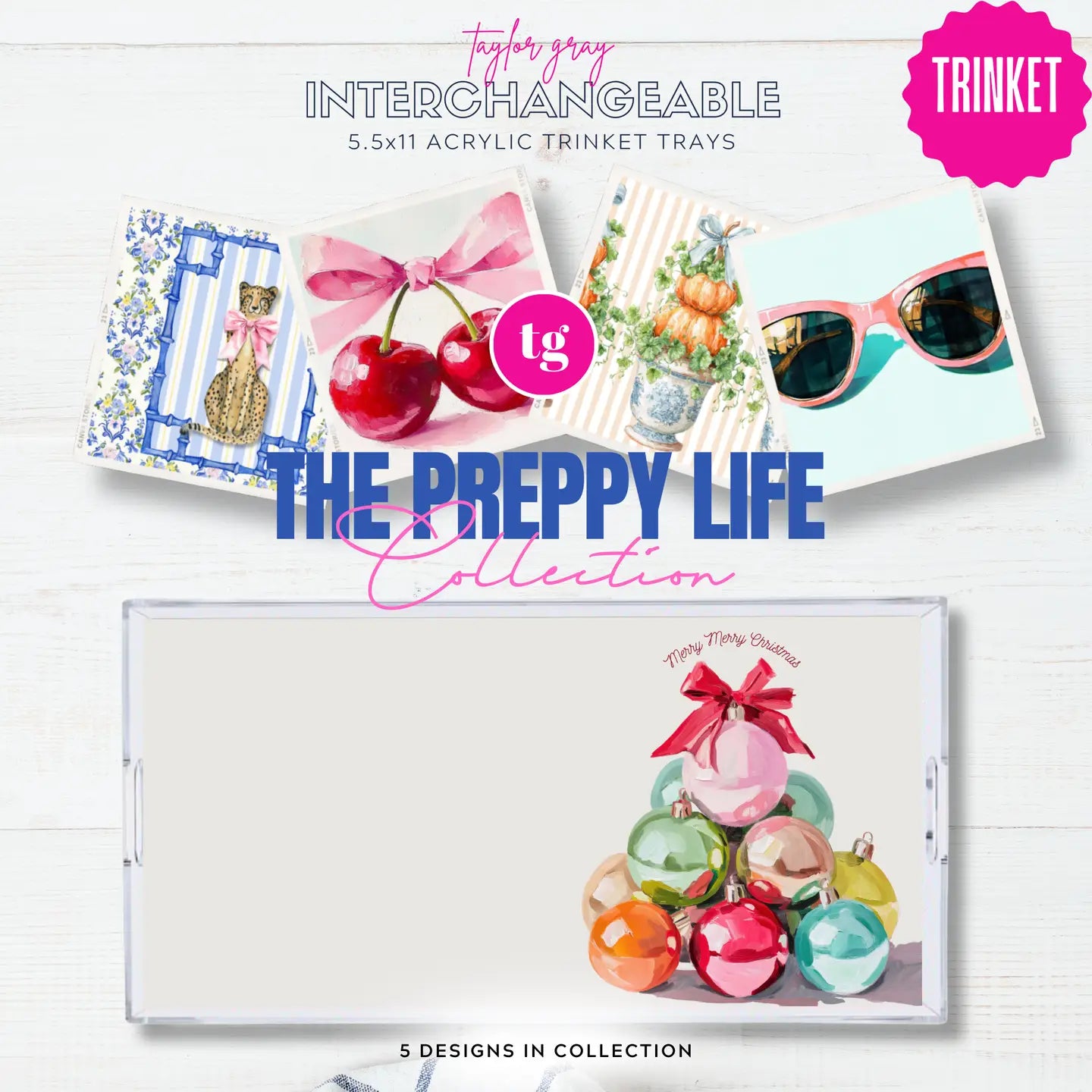 Acrylic Trinket Tray Inserts | Preppy Life