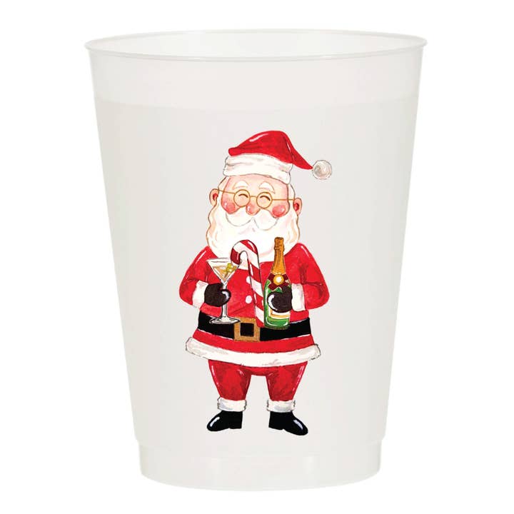 Frosted Cups | Boozy Santa