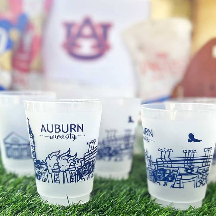 Frosted Cup Set | Auburn Skyline