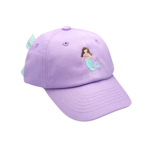 Baseball Hat | Lavender Mermaid Bow | Youth