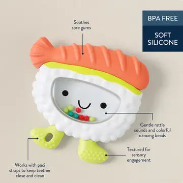 Sweetie Shake Plus Teething + Rattle Toy | Sushi