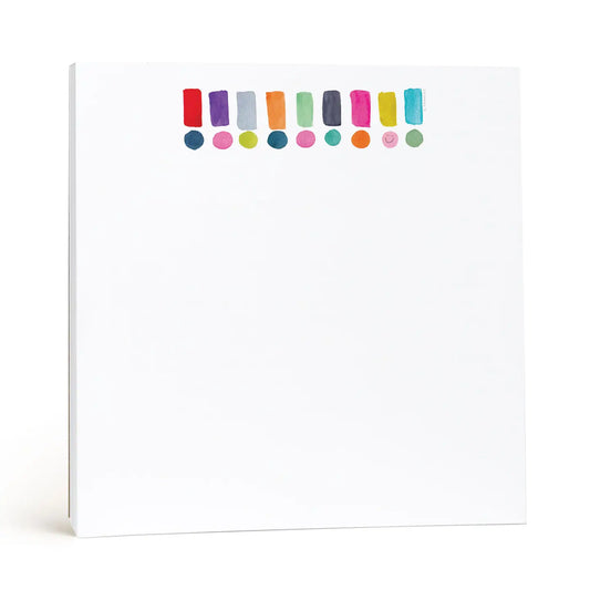 Square Notepad | Happy Dots Exclamation