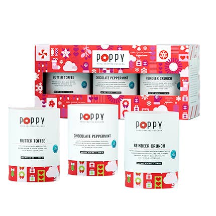 Holiday Cylinder Trio Popcorn