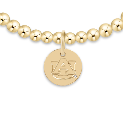 eCOLLEGIATE Gold 3mm Bracelet | Auburn