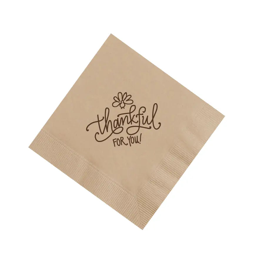 Cocktail Napkins | Thankful for You!