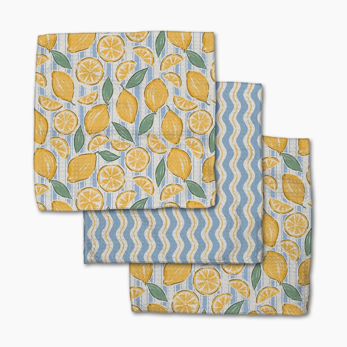 Dishcloth Set | Lemon Waves