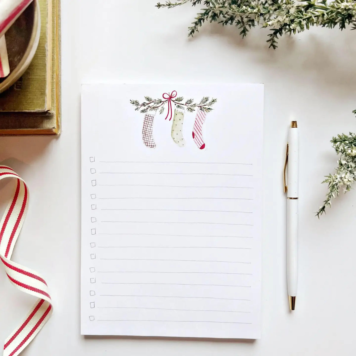 Christmas Checklist Notepad | Stockings