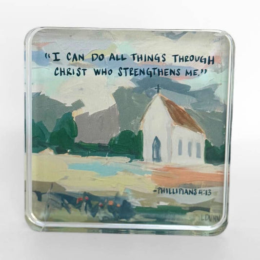 Acrylic Scripture Block | Phillipians 4:13