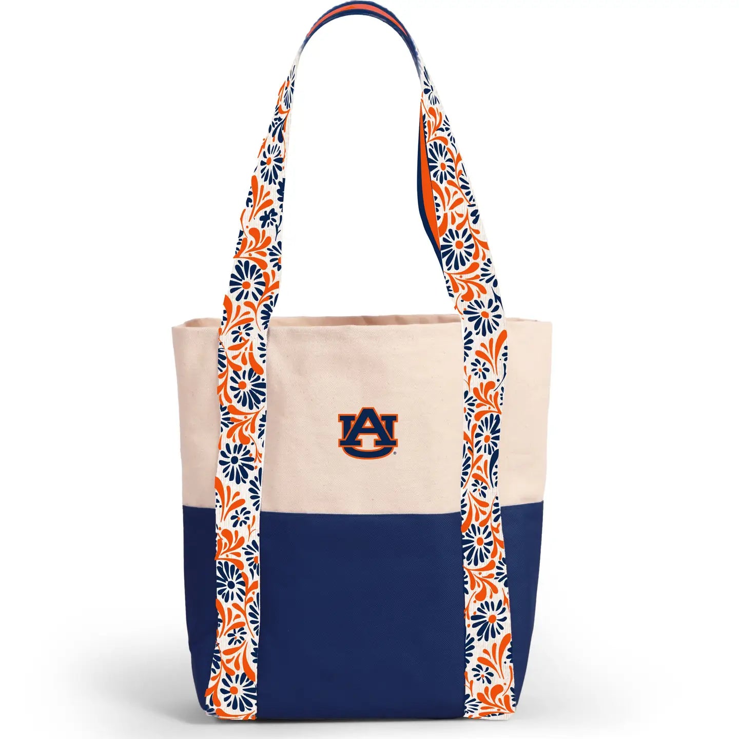 Canvas Mini Tote with Floral Straps | Auburn