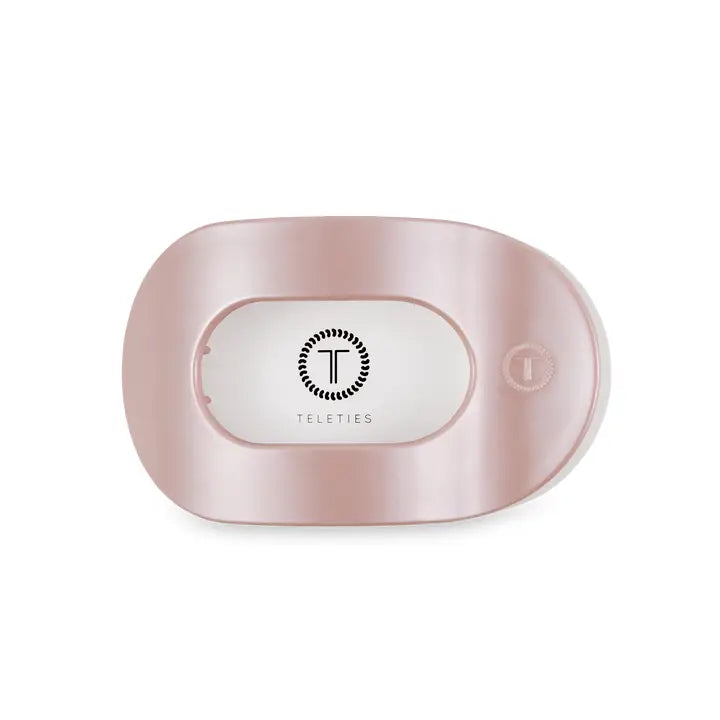 Teleties | Pearly Pink | Flat Round Clip | Assorted Sizes