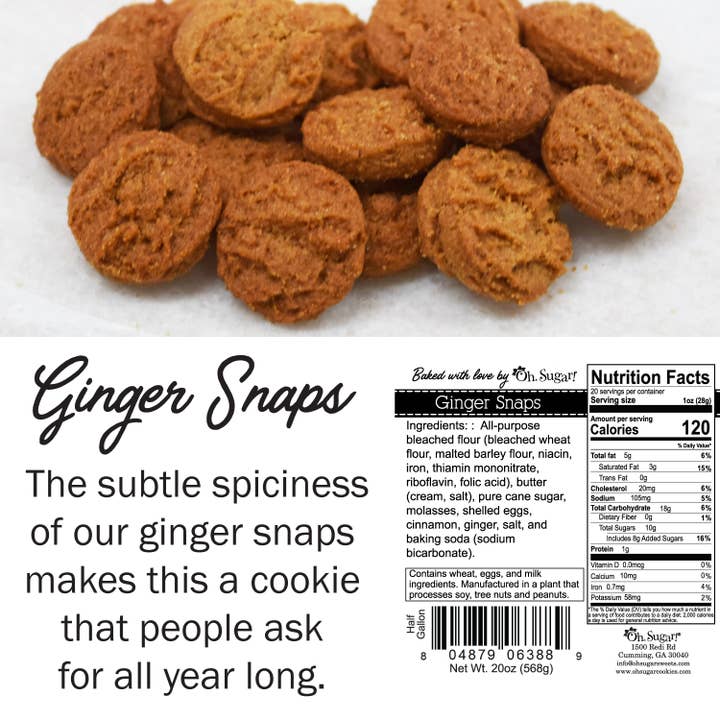 Half Gallon | Ginger Snaps | Christmas