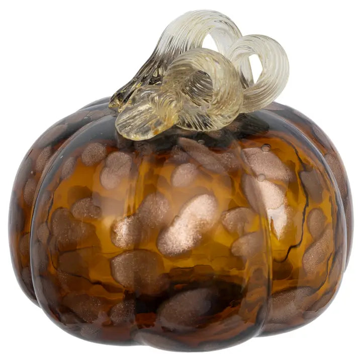 4.75" Coffee Glass Pumpkin Small Fall Autumn