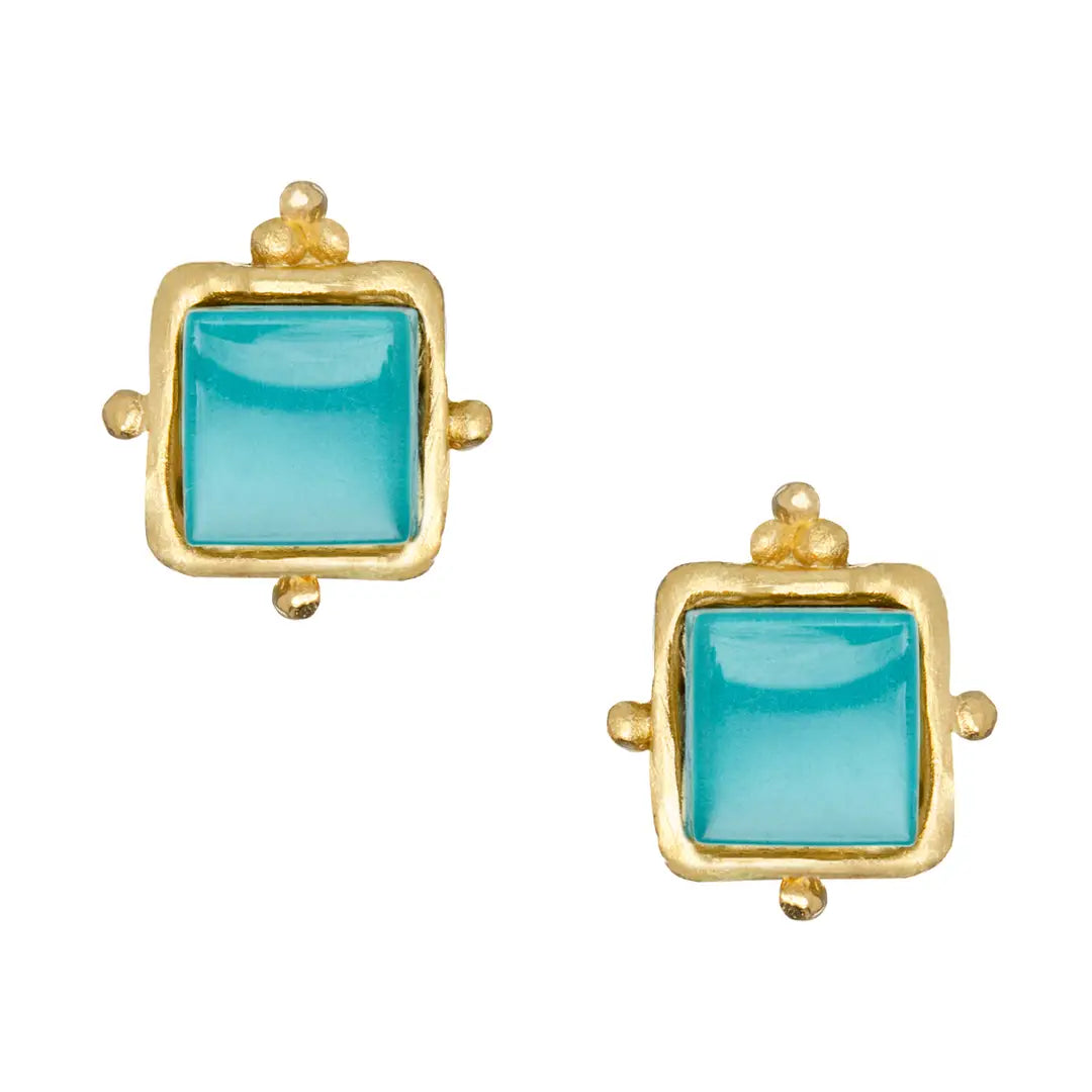 Charlotte Studs | Riviera Teal