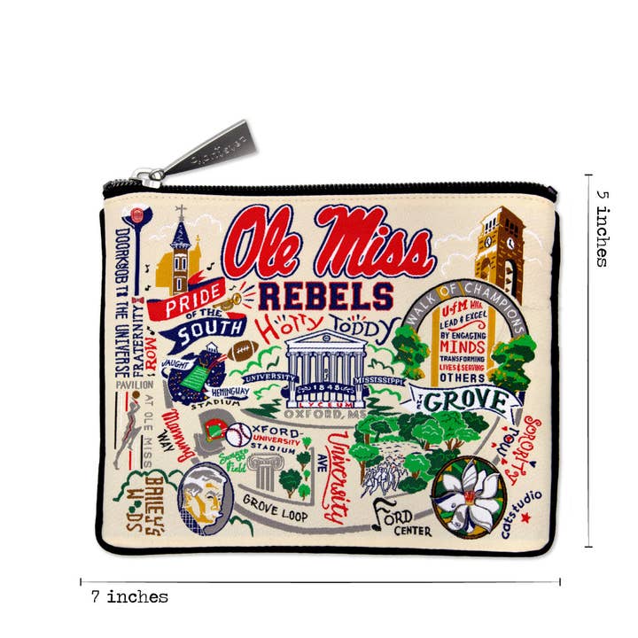 Ole Miss Collegiate Zip Pouch