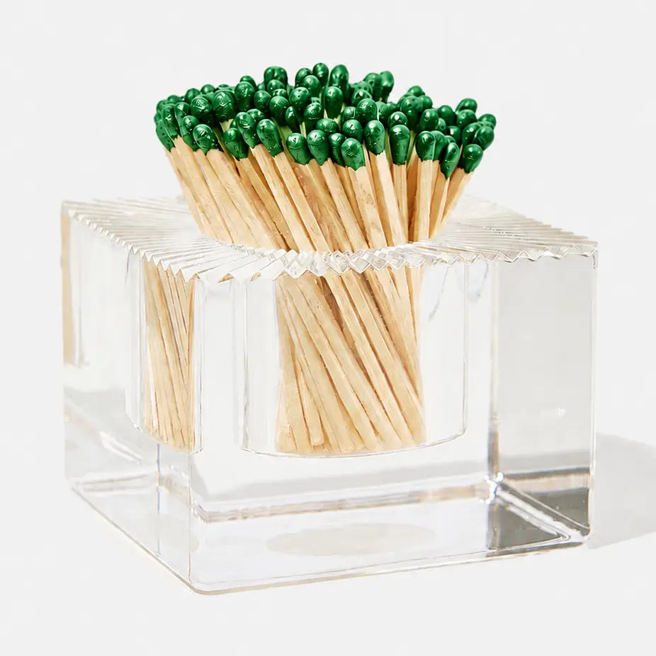 Square Match Striker | Metallic Green Matches