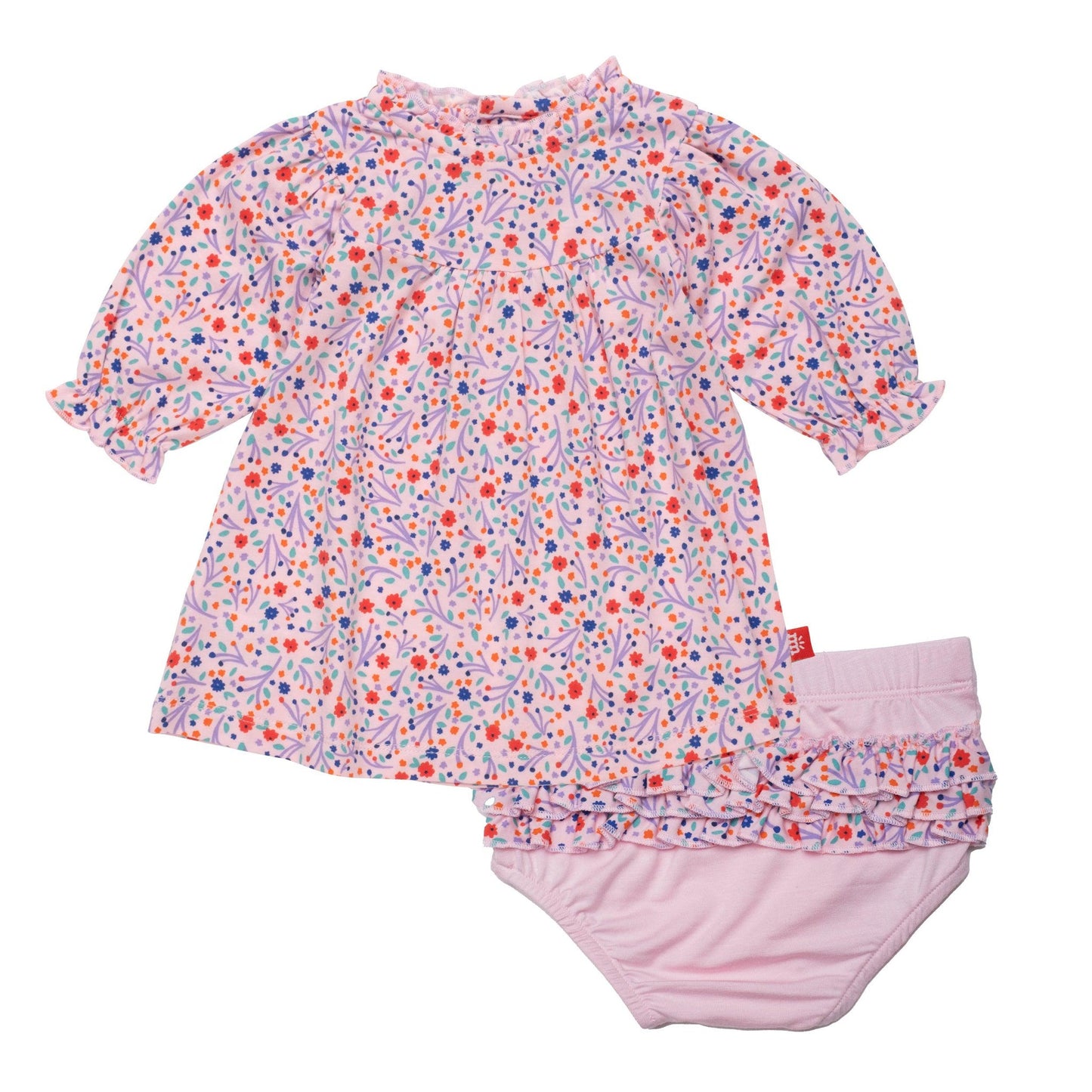 Elizabeth Forever Modal Magnetic Little Baby Dress + Diaper Cover Set