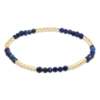 Blissful Pattern 2.5mm Bead  Bracelet | Lapis