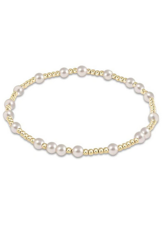 egirl | Hope Unwritten 4mm Bead Bracelet | Pearl