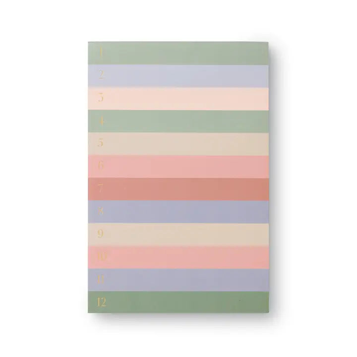 Memo Notepad | Muted Numbered Color Block